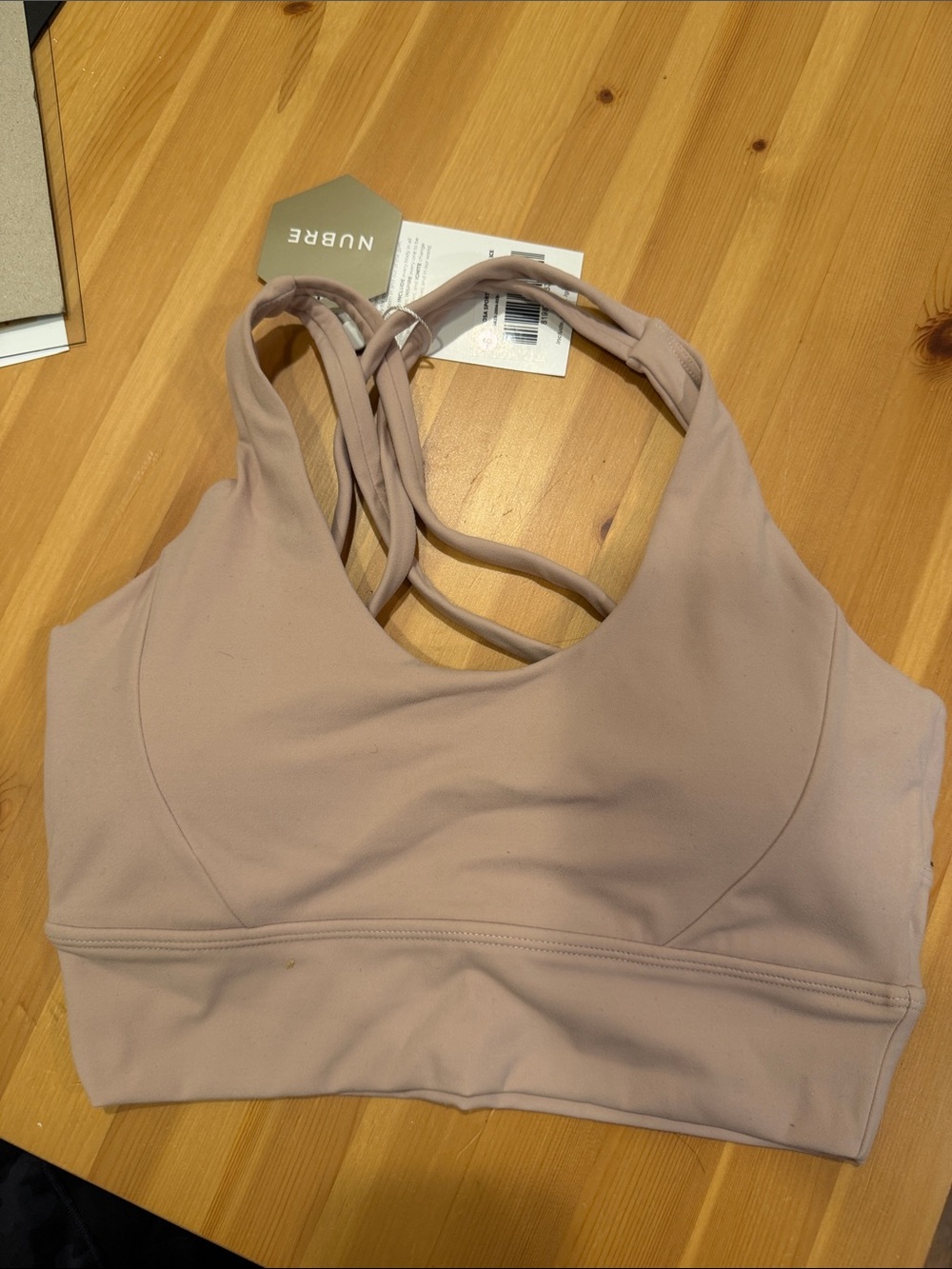 Boutine LA Nubré Strappy Sports Bra - Blush Nude